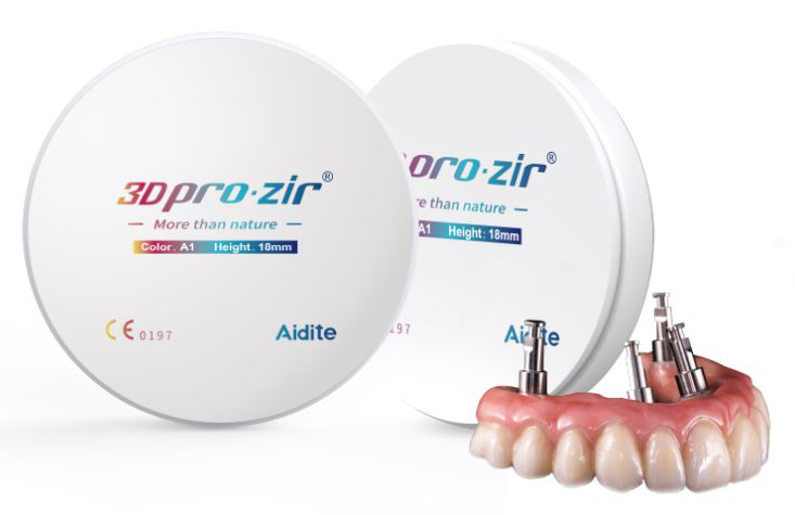 Milled Aidite 3D Pro Zirconia photo